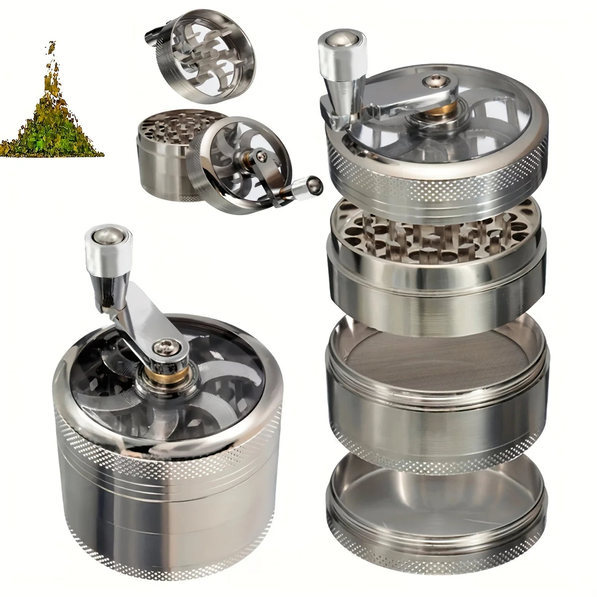 Nut and Hard Spice Grinder for Nutmeg Ginger Rock Salt and Peppercorn Hand Tools, Crushers