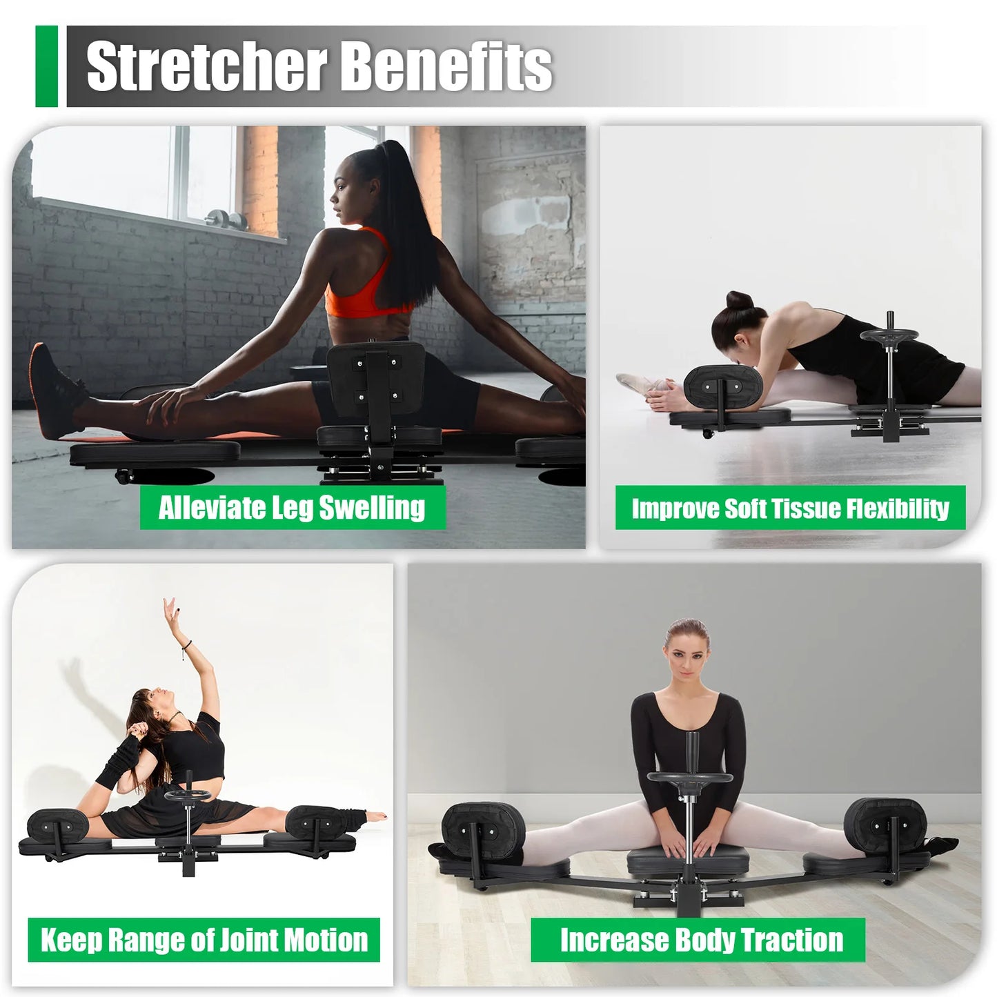 0-180° Leg Stretcher Machine, Indoor Sport Training Stretch Mechanical Stretching Traine for Students Yoga Fitness Dance