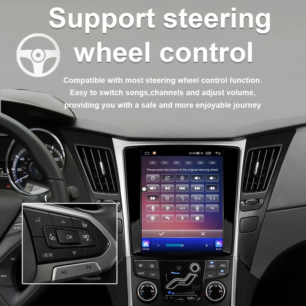 9.7 INCH Car Radio For Hyundai I30 2006 2007 2008 2009 2010 2011 Multimedia Android 14 4G WIFI No DVD Player 2 Din Carplay BT