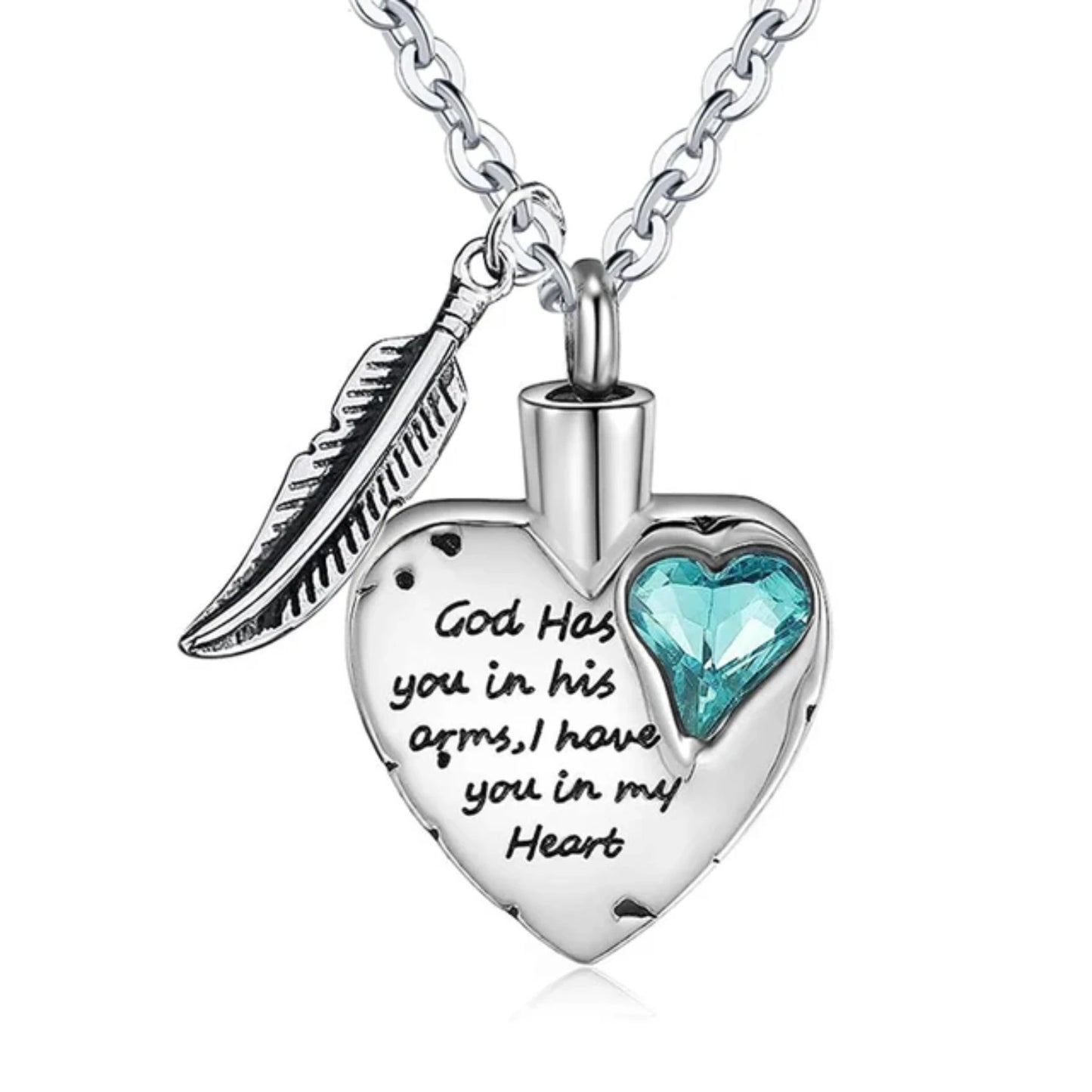 Heart Cremation Jewelry  Ashes Urn Necklace with 12Color Birthstones Ash Necklace Memorial Cremation Necklaces  Women