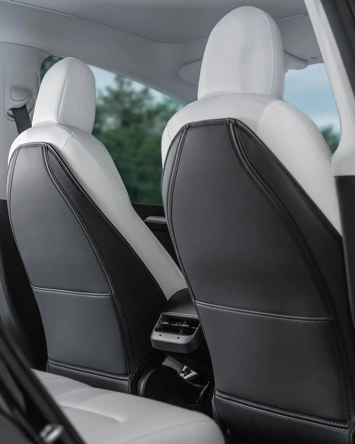 Tesla Model Y/3/S/X Seat Back Protector Set - Durable, Easy Install, Storage Pocket