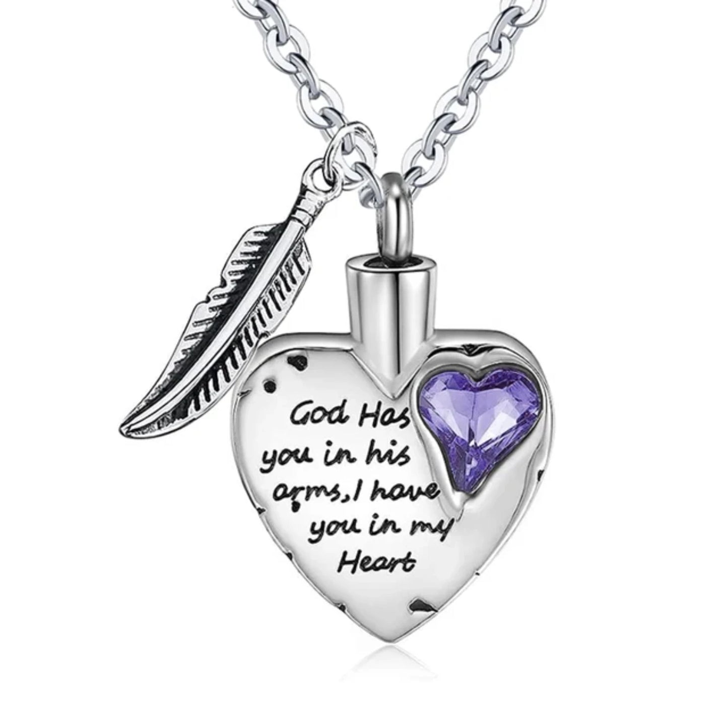 Heart Cremation Jewelry  Ashes Urn Necklace with 12Color Birthstones Ash Necklace Memorial Cremation Necklaces  Women