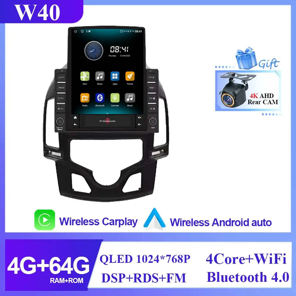 9.7 INCH Car Radio For Hyundai I30 2006 2007 2008 2009 2010 2011 Multimedia Android 14 4G WIFI No DVD Player 2 Din Carplay BT