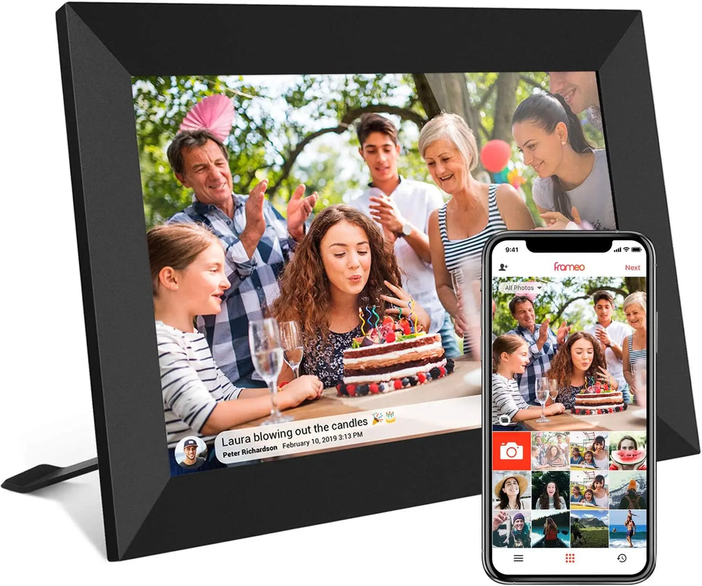 YENOCK 32GB FRAMEO Smart WiFi Digital Photo Frame