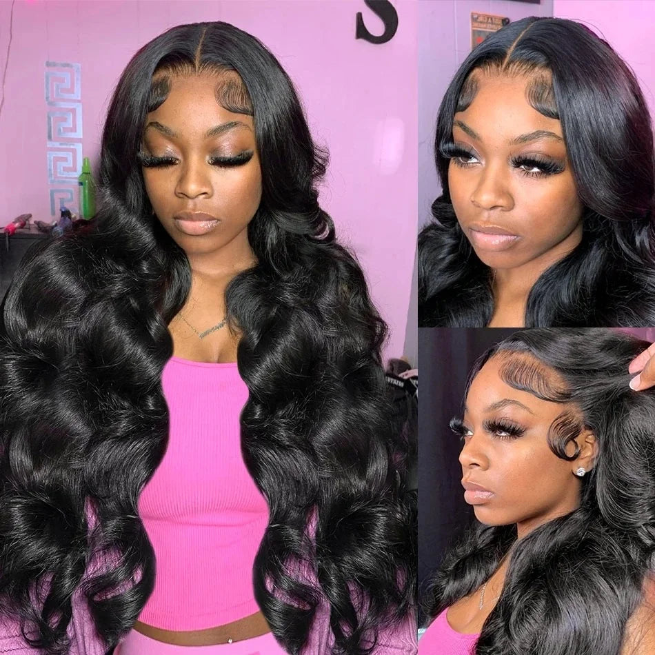 40 Inch Body Wave 13x6 HD Lace Frontal Wigs Human Hair Wig 13x4 360 Hd Lace Front Wig For Black Women Pre Plucked Brazilian Hair