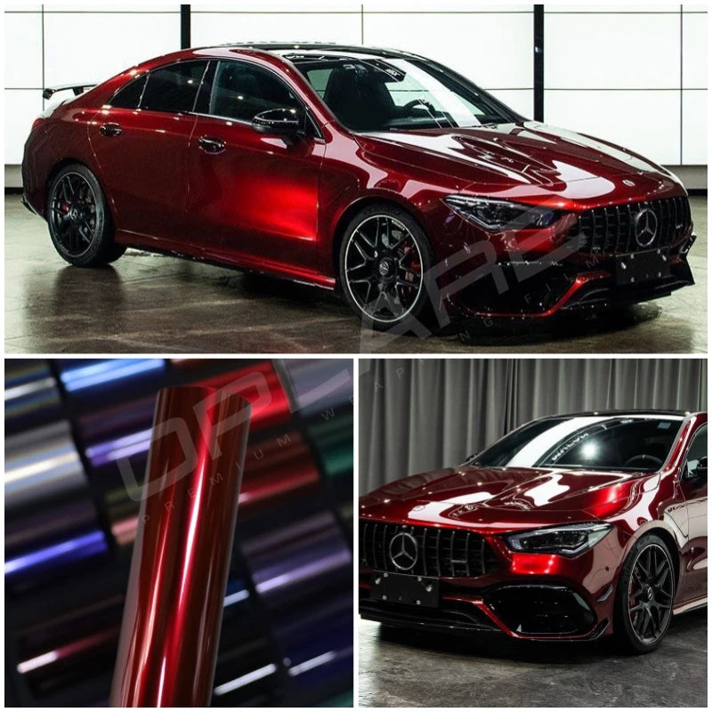 Highest quality PET Liquid Dragon red vinyl wrap pet vinyl wrap gloss Liquid vinyl ( PET liner) for car wrap quality Warranty
