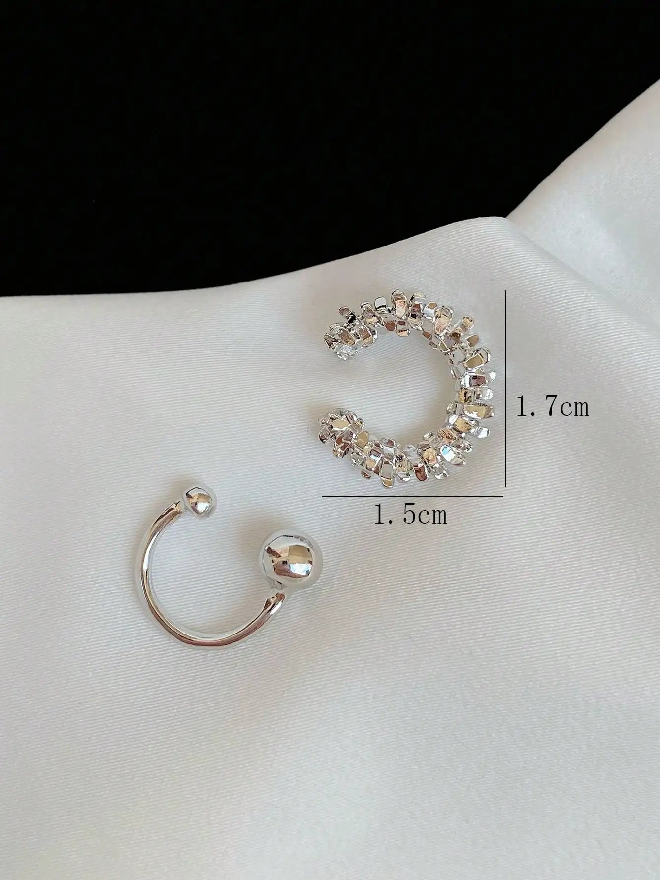1pair Elegant Clip On Earrings For Women Non Pierced Ear Cuff Set Minimalist Gold Silver Boho Chic Dainty Stylish Simple Everyda