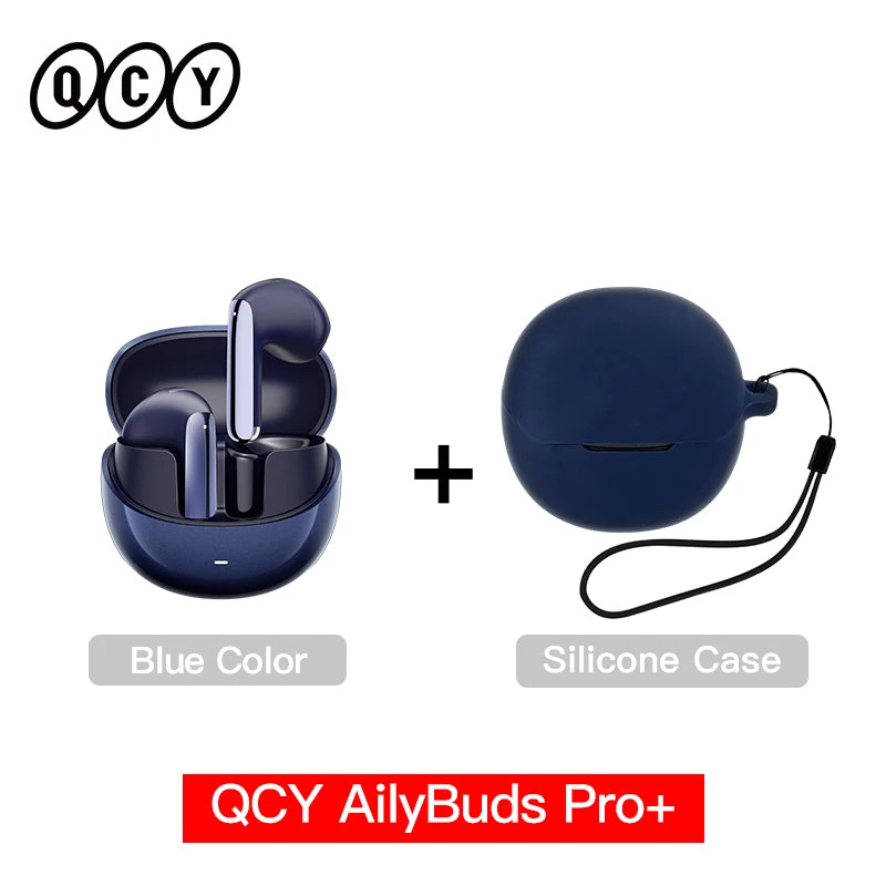 QCY HT10 AilyBuds Pro+ ANC Wireless Earphones Hi-Res Audio with LDAC 6 Mic AI HD Call Headset Bluetooth 5.3 Dual Connect Earbuds