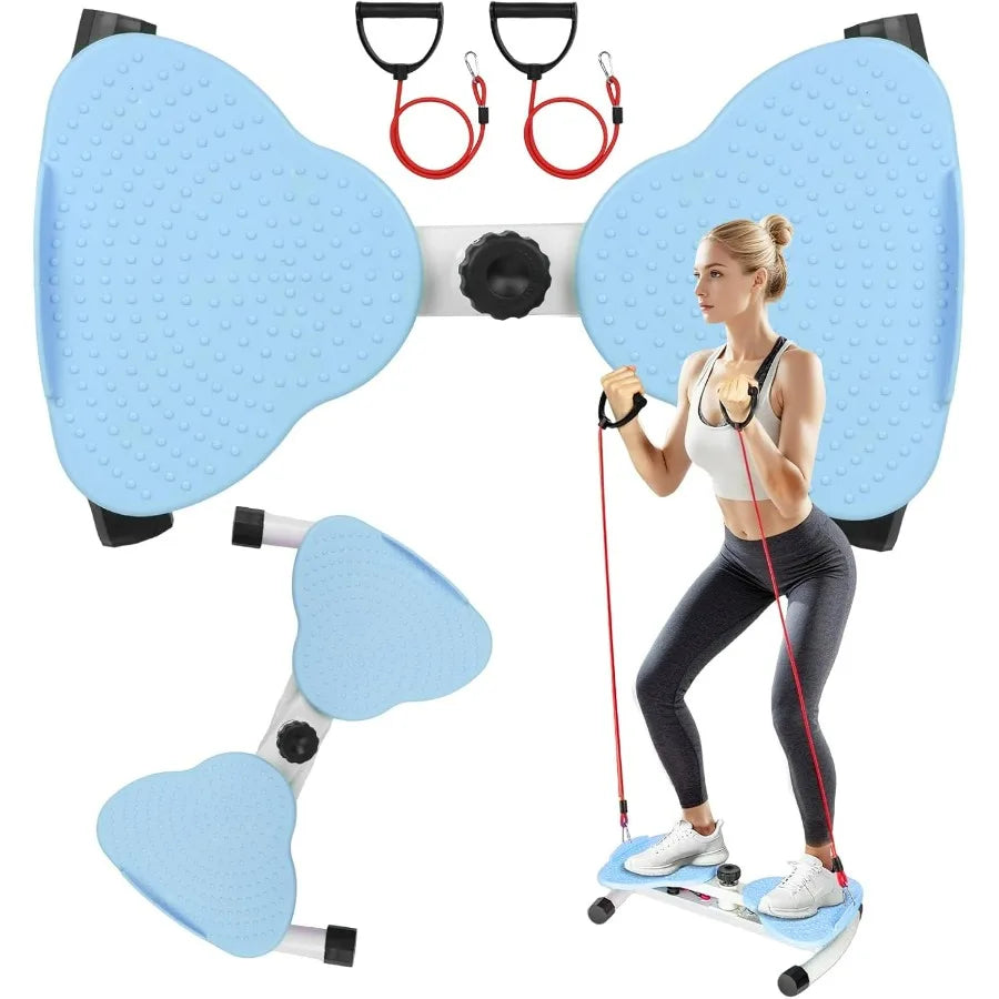 Waist Twister Machine, Adjustable Exercise Twist Board – Noiseless Ab Twister for Belly Fat & Core Workout – 300 lbs Capacity Wa