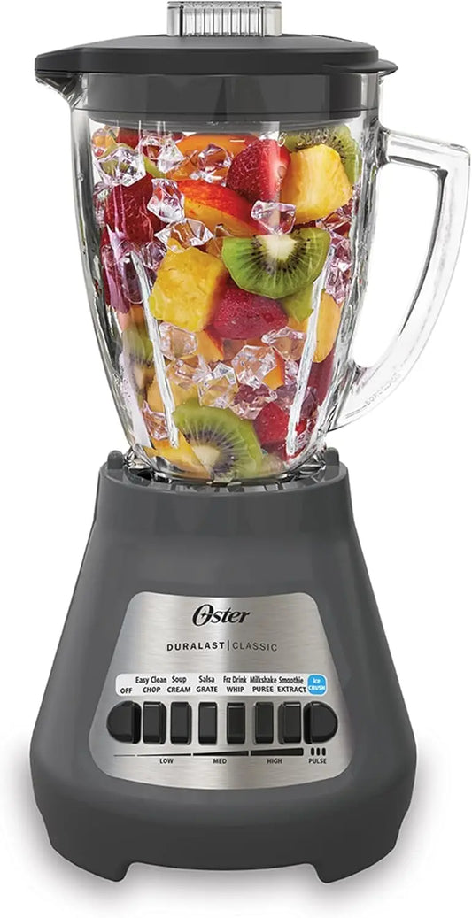 Classic Series 8-Speed Blender with 6-Cup Glass Jar, Gray