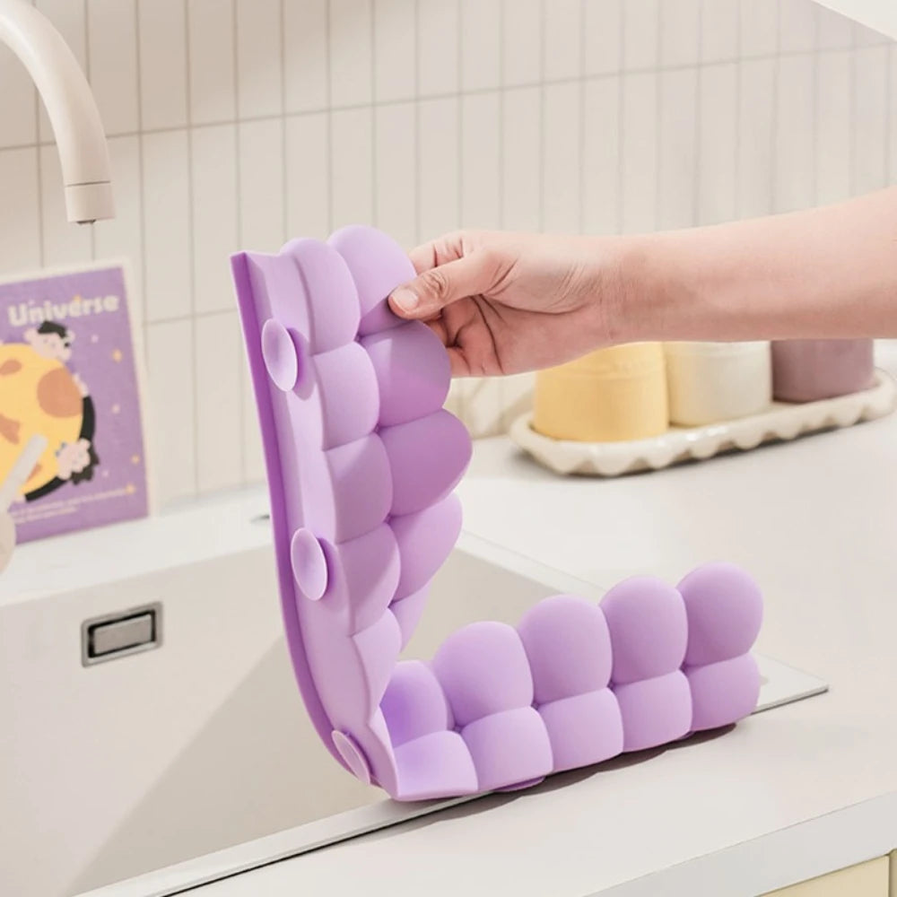 Silicone Sink Baffle Splash Guard Protect Clothes From Splashing Water Baffle Splash Protector For Washing Dishes Faucet Kitchen