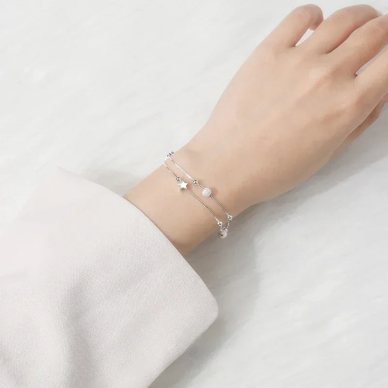 925 Sterling Silver Bracelet Fashion Multiple Styles Bracelet Chain For Women Fashion Luxury Charm Bracelet Wedding Jewelry Gift