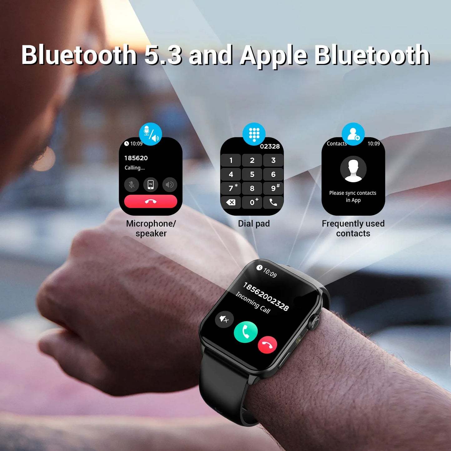 SOPZTENI 2025 New R30 Max Smartwatch with LED Flashlight 1.91'' TFT Screen Health Monitor Bluetooth Call Watch for Android IOS