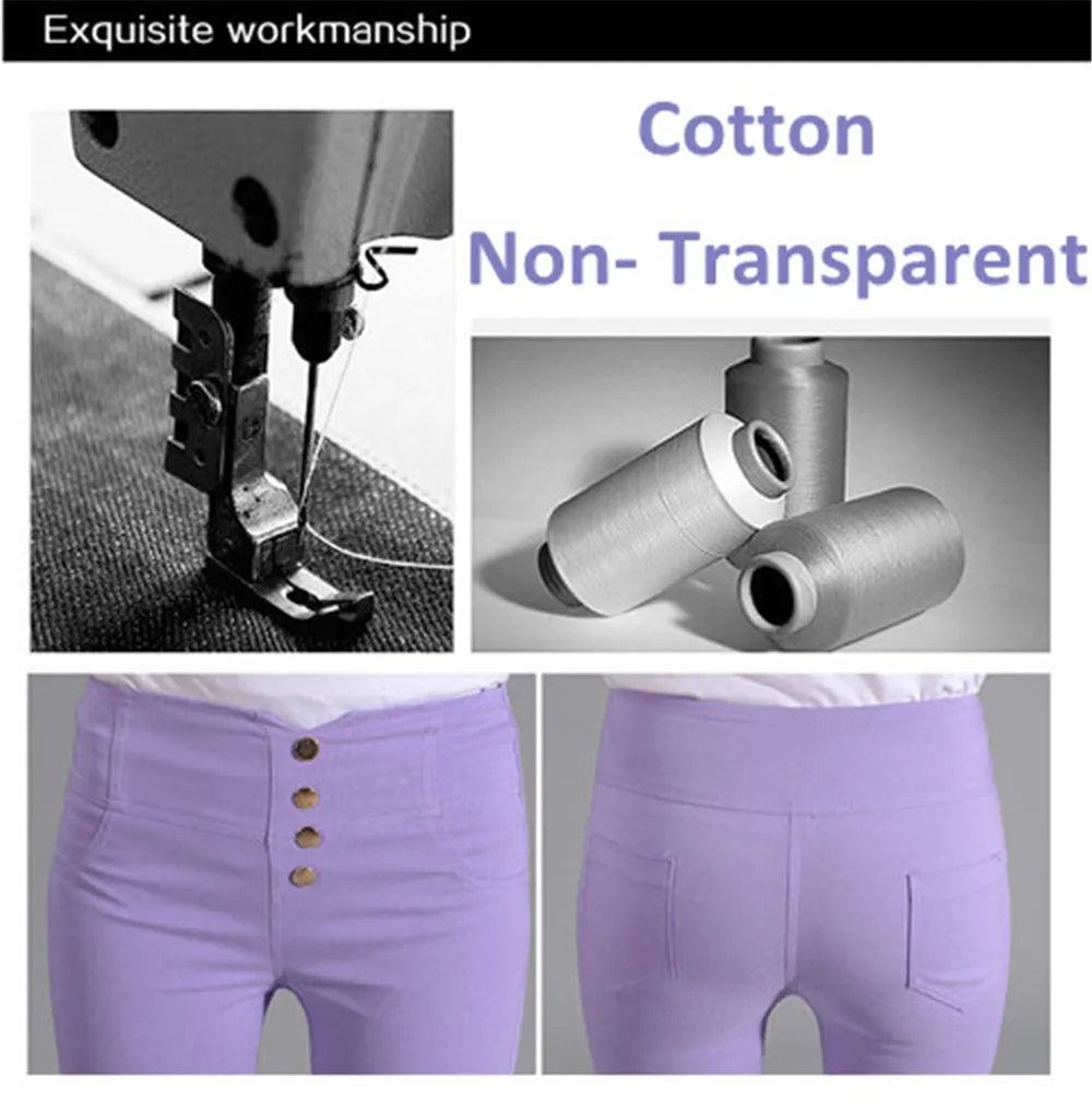 Button Fly Pants for Women Super Stretch Comfort High Waist High Rise Skinny Jeans Tapered Leg Butt Lift  Pant ouc309