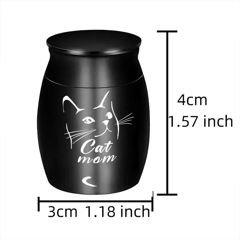 1pc Large Size Cremation Ashes Urn Pets Dog Cat Bird Mouse Keepsake Casket Columbarium Pet Memorials Pet Supplies