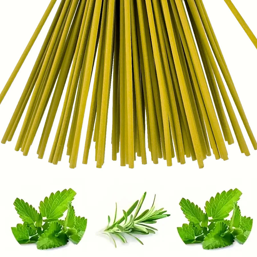 200Pcs Citronella Handmade Bamboo Stick Incense, Lemon Scent, Unique Aroma, Suitable for Home Decoration, Yoga, Reading, Office, Meditation and Leisure Relaxation Use
