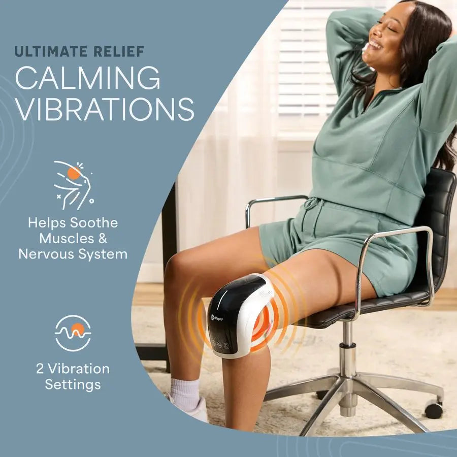 Knee Massager with Heat and Red Light Therapy Portable Infrared Device for Daily Wellness amp Relaxation Red Light Therapy Knee