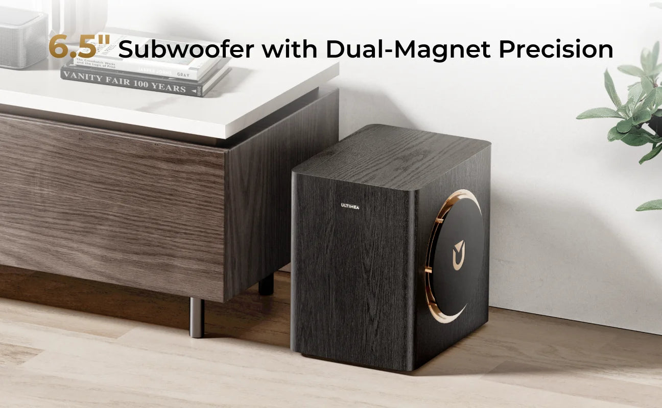 ULTIMEA Skywave X40 5.1.2ch Wireless Surround Sound System for Smart TV with Dolby Atmos, 530W Soundbar with Wireless Subwoofer