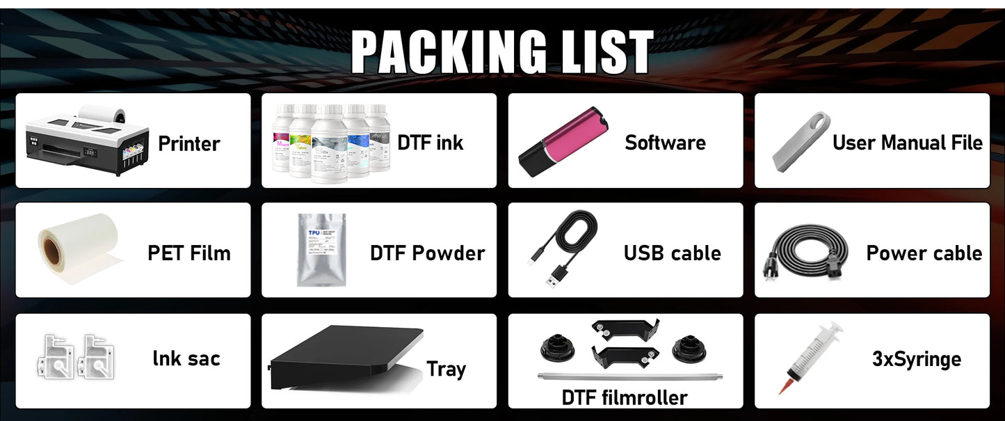 Direct To Film DTF Printer For Epson L805 Clothes Printing