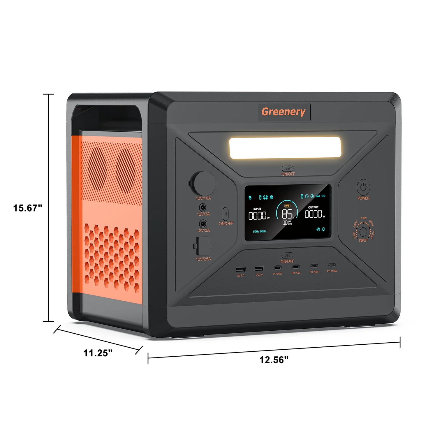 Greenery G2500 2400W MPPT Portable Solar Generator For RV