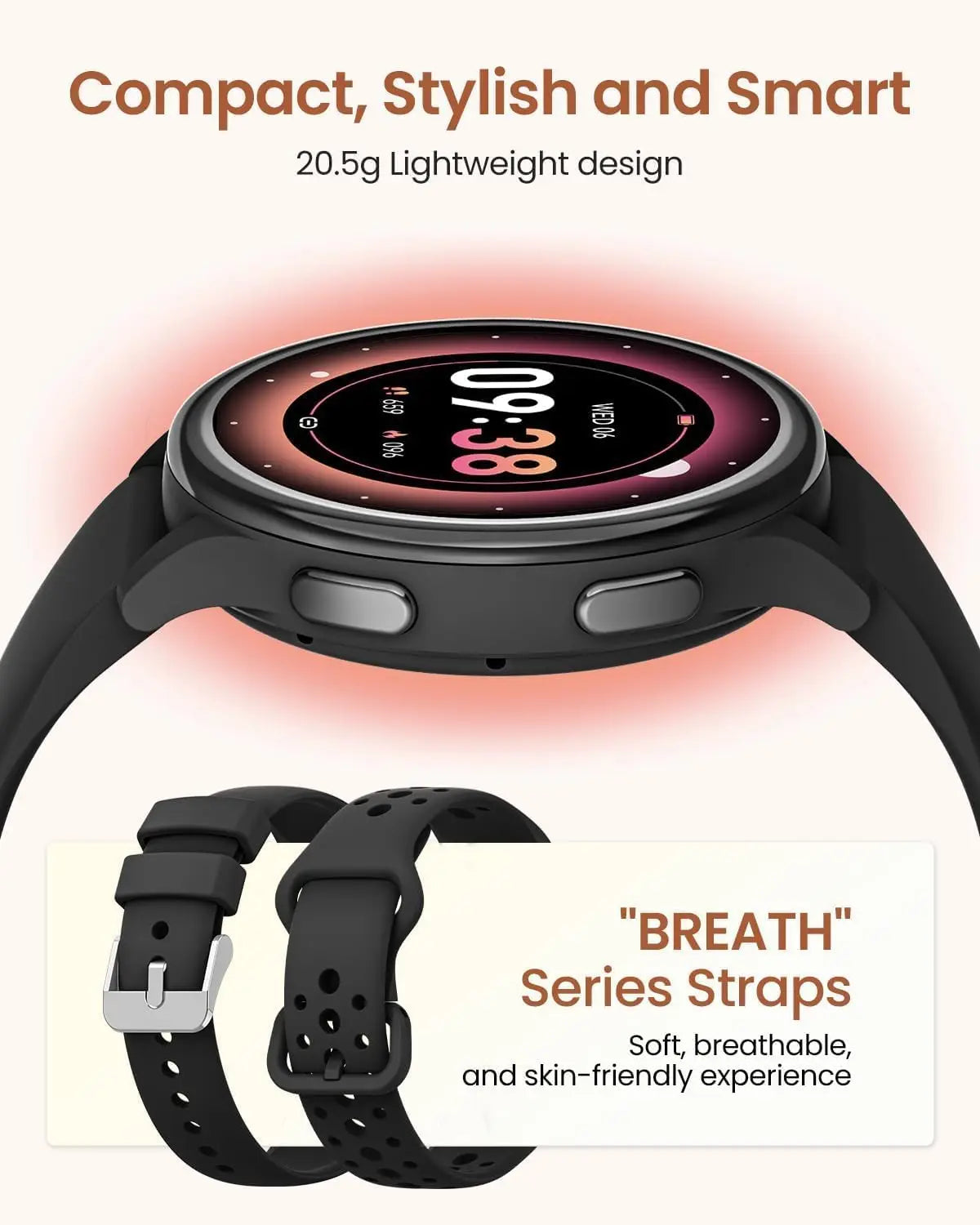 Smart Watches for Women [400+Watch Faces/Calls/Female Health], 1.27" Fitness Tracker Smartwatch for iPhone ＆ Android, Activity T