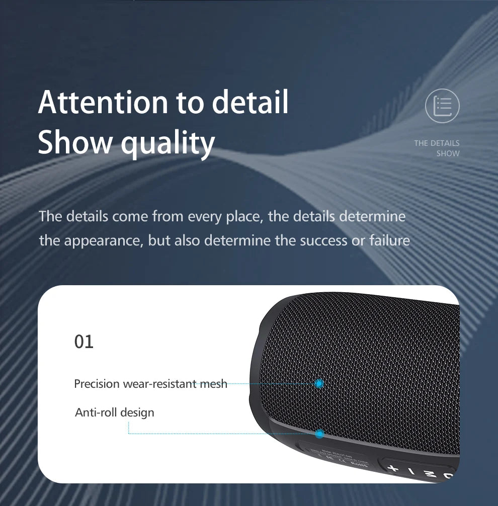 Zealot S49 20W Portable Ourdoor Wireless Subwoofer Speaker,Waterproof IPX 6,Dual Pairing,3600mAh Battery, 12 Hours Playtime