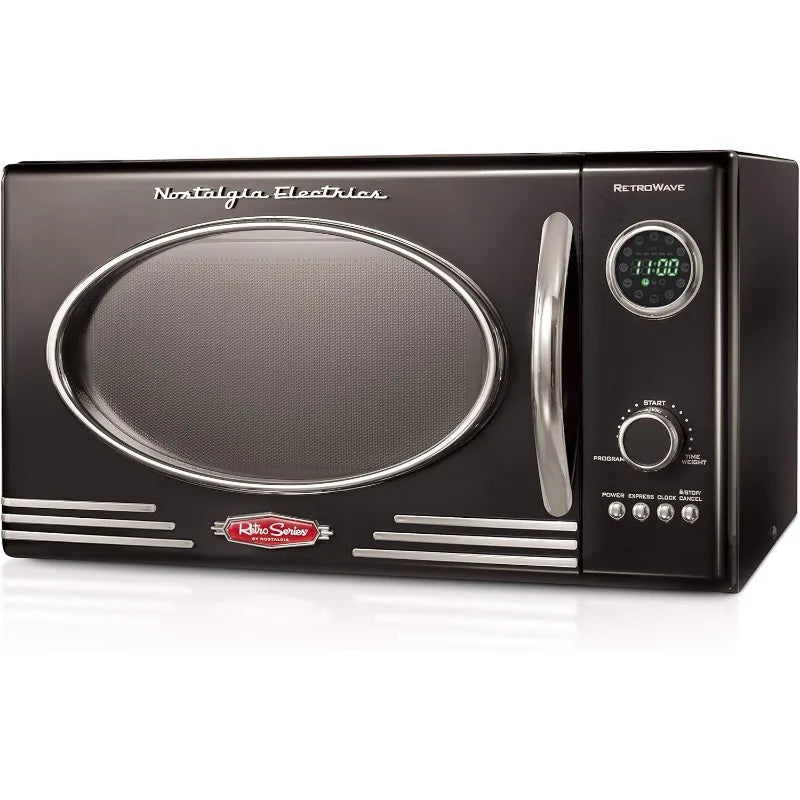 XMSJ Retro Microwave Oven 800 Watt Countertop Kitchen Appliance