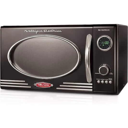 XMSJ Retro Microwave Oven 800 Watt Countertop Kitchen Appliance