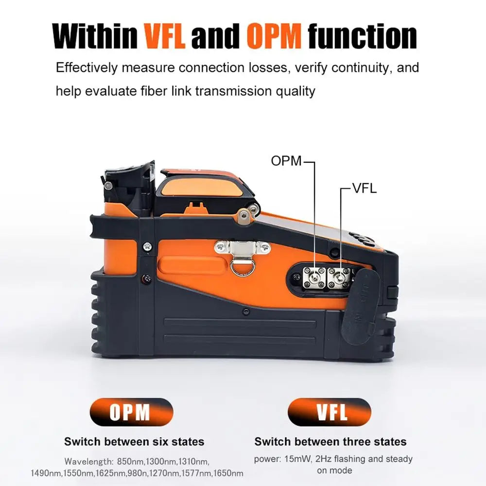 Automatic Fiber Splicing Machine with Six Core Motors and 5S-15S Heating System