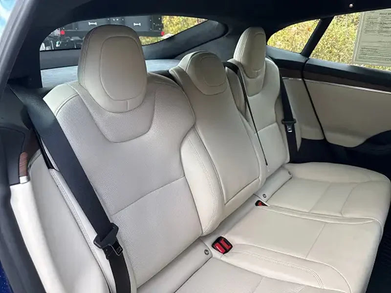For Tesla Model S 2021 2022 2023 2024 2025 Vegan Nappa Leather Custom Car Seat Covers Full Set Interior Protector Accessories