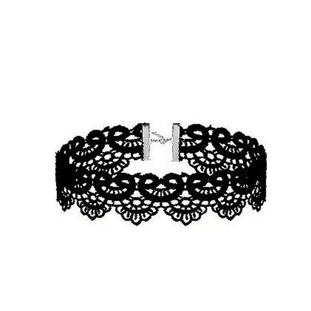 Lady Chokers Leaf Tassel Women Neck Jewelry Accessory Girl Lace Gothic Vintage Sexy Fashion Velvet Rose Beads Flower Necklace