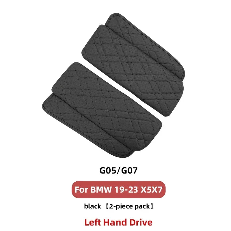 2PCS Car Central Armrest Box Console Cover Auto Styling Accessory For BMW Series5 G30 G38 F10 F11 F18 F15 F16 G05 G07 X5X6X7 LHD