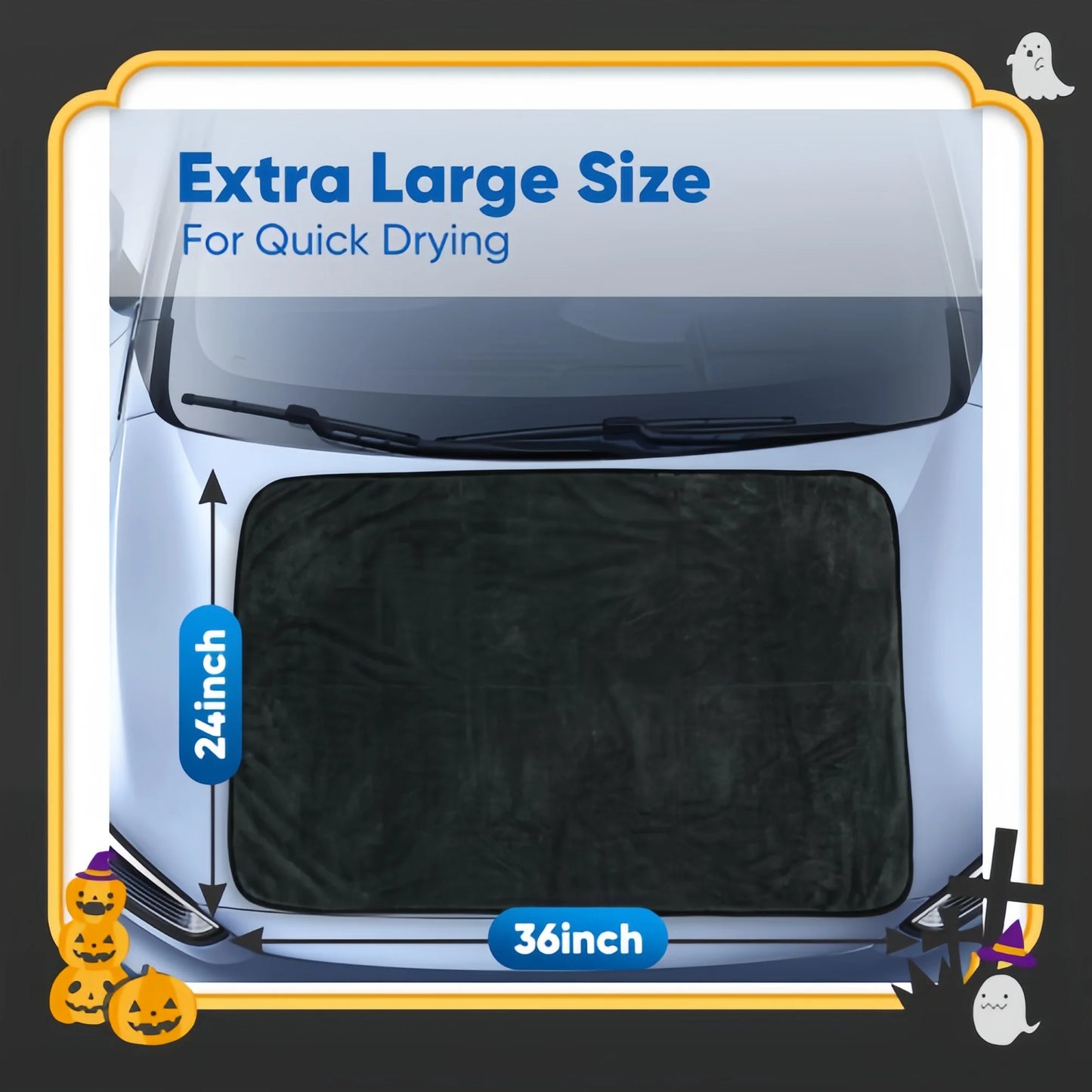 Super Absorbent Microfiber Drying Towel - 1200GSM, Streak-Free for Car, Truck, SUV Wash