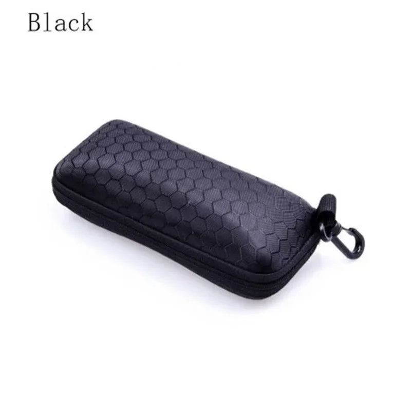 New Honeycomb Zipper Glasses Case portable Sunglasses Case Zipper Bag Hard Eye Glasses Case Glasses  box Urn Urn necklace