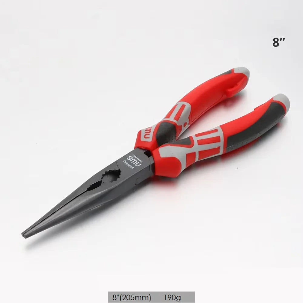 DTCTK Inch Cr-V Steel Wire Pliers Wire Cutter Sharp Nose Pliers Diagonal Nose Pliers Industrial Grade Hand Tools for Electrician