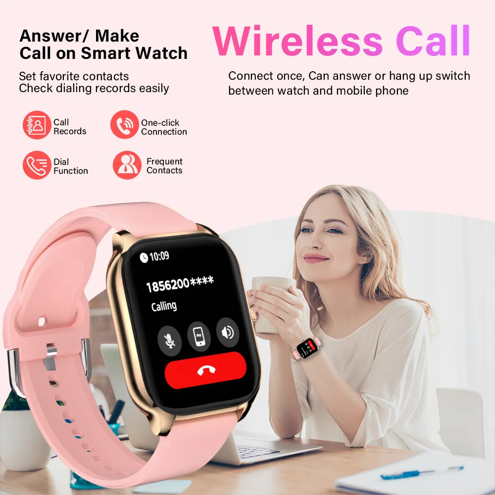LAXASFIT2025 New Fashion Smart Watch 2.01 inch HD Women Sports Fitness Watch Health Monitoring Men Smart Watch Ladies Bracelet