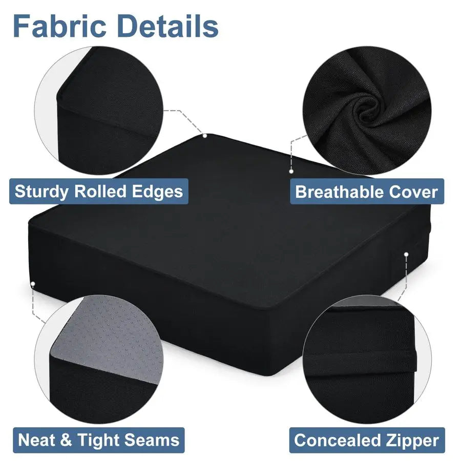 Gel Memory Foam Recliner Cushion for Elderly, DualLayer Foam Chair Pad, Extra Large Seat Cushion for Couch, Armchair, Wicker Cha