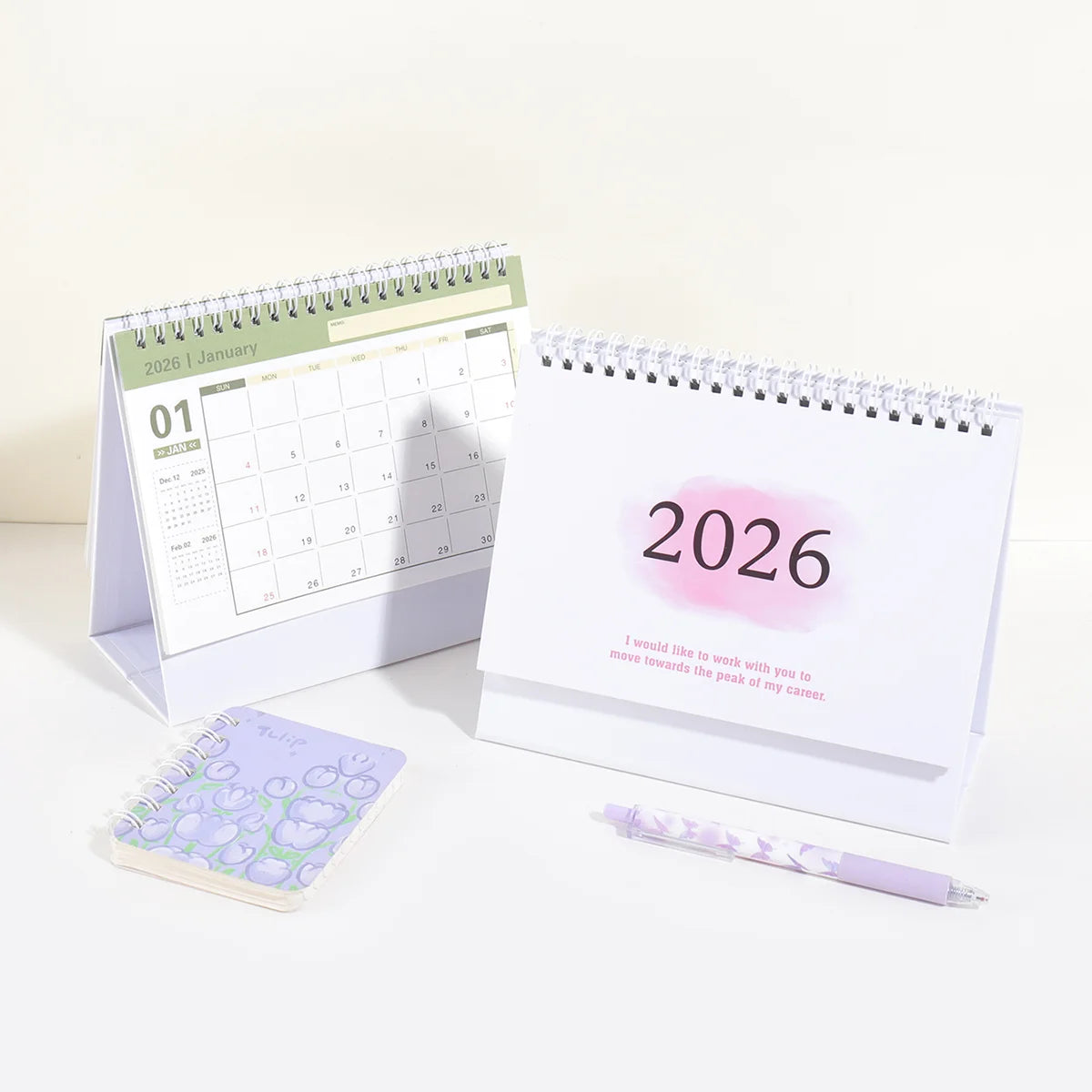 1 pc New 2026 Monthly Desktop Calendar, Portable Foldable, Back Memo, School Office Desktop & Holiday Decoration, Home Essential