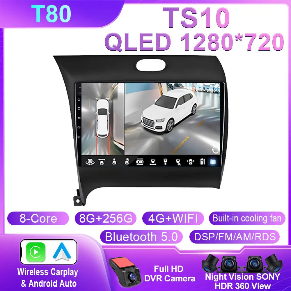 Android 14 For Kia Cerato 3 K3 Forte 2013 2014 2015 2016 2017 2018 Car Auto Radio Multimedia Player Navigation GPS NO 2din DVD