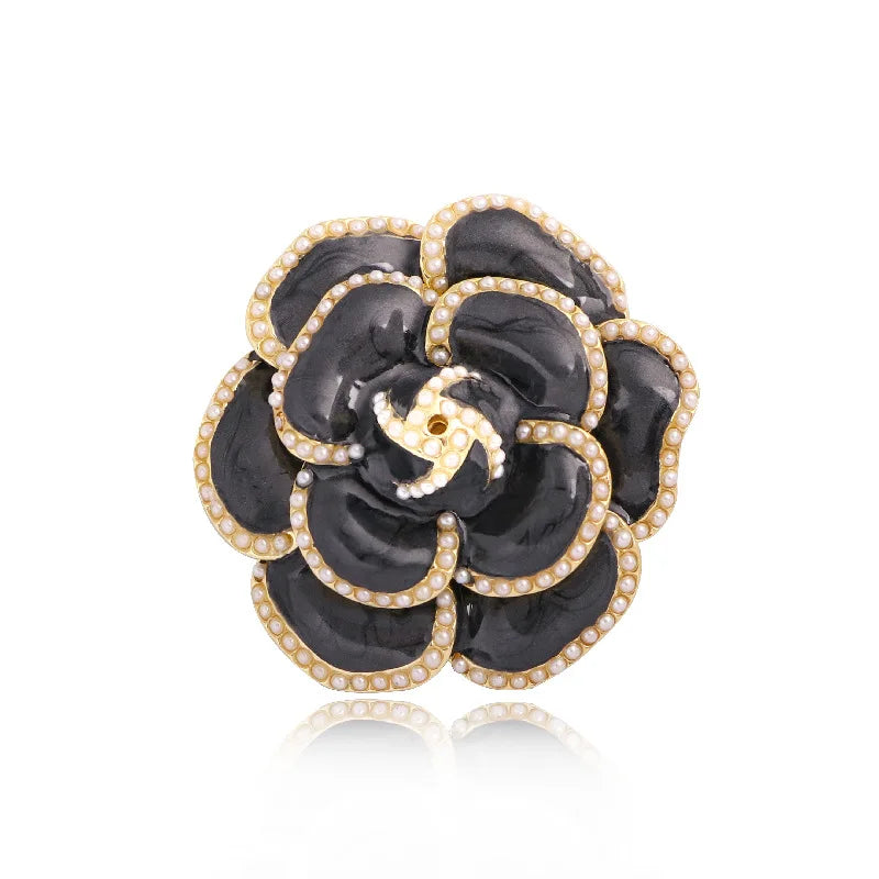 Luxury Fashion Pearl Flower CC Brooches for Women's clothing Number 5 Brooch Gift for Girl Friend Accessories For Jewelry