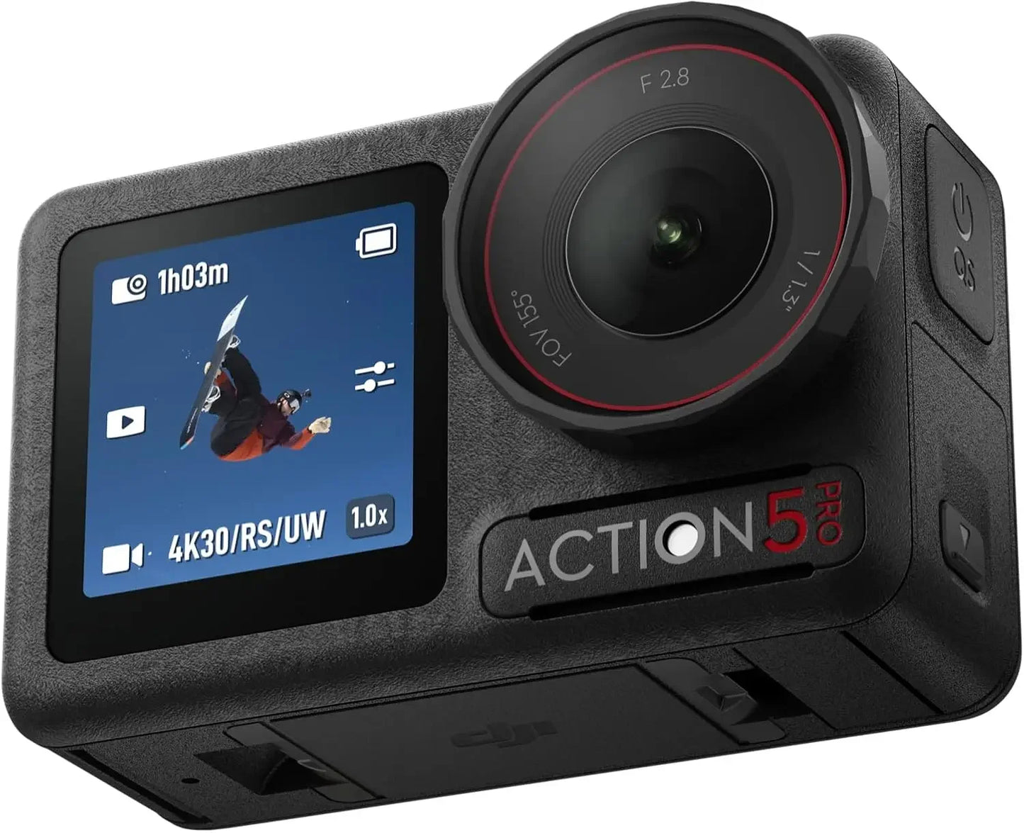 Osmo Action 5 Pro Combo, Waterproof Action Camera with 1/1.3Sensor, 4K/120fps Video, Subject Tracking, Dual OLED Touchscreens,4K