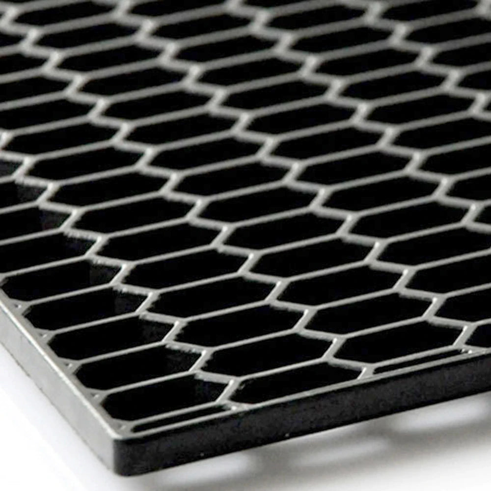 Universal Car Racing Honeycomb Mesh Black Plastic Car Bumper Grill Spoiler Bumper Vent Car Bumper Grill 47''x16''