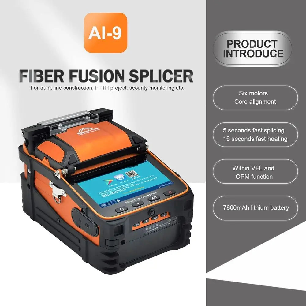 Automatic Fiber Splicing Machine with Six Core Motors and 5S-15S Heating System