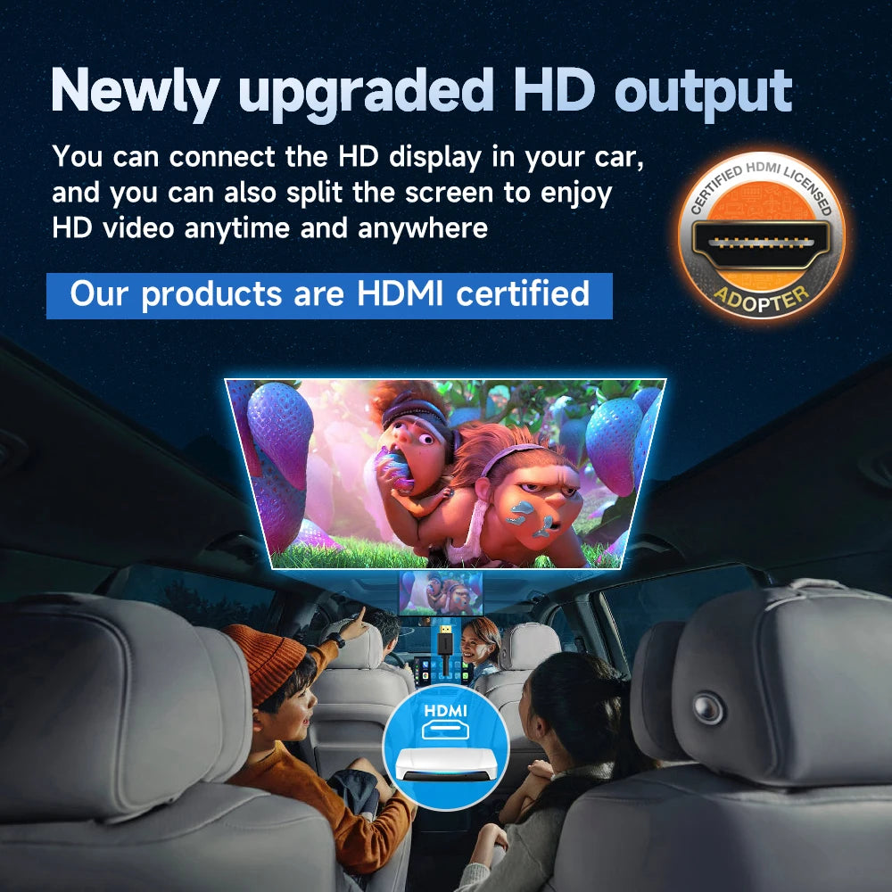 8+128G Carlinkit Tv Box Android 13 Wireless Carplay Car Box Mini Android Auto Wireless Adapter Qualcomm 8cores Fota Upgrade HDMI