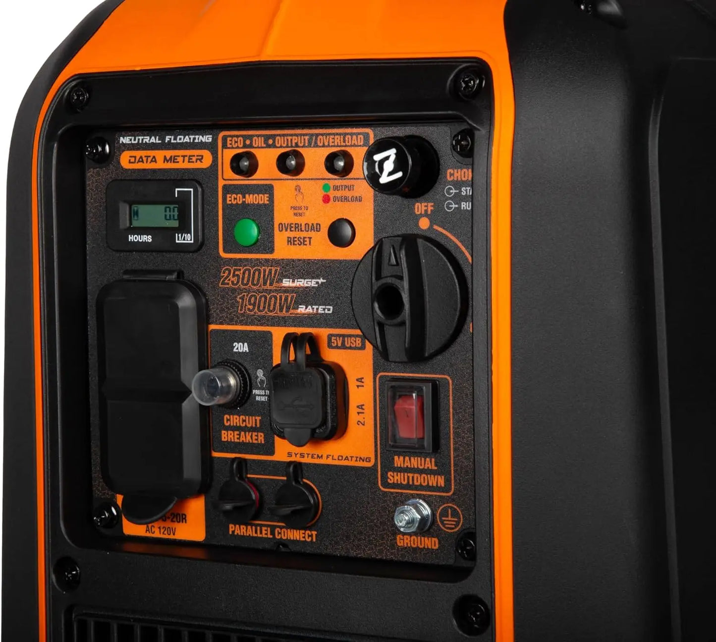 2500-Watt Inverter Generator, Quiet, Portable, And Lightweight With Fuel Shut Off (56250i),customizable