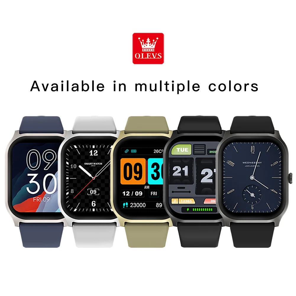 OLEVS 8205 Smart Sports Watch Bluetooth Voice Assistant Smart Multiple Sports Scenarios Health Management Smart Men Women Watche