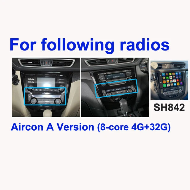 SINOSMART Android GPS for Qashqai J11 X-Trail T32 Rogue 2014–2021 Without OEM 7-Inch Screen Support CarPlay AndroidAuto