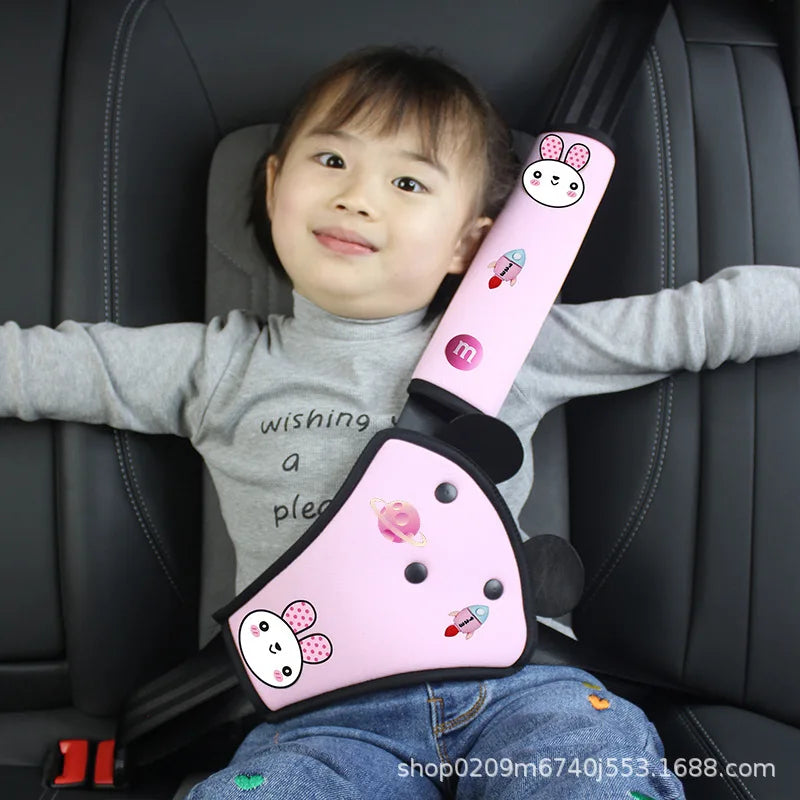 Car Child Seat Belt, Seat Shoulder Cover Holder, Seat Belt Protective Cover, Child Neck Limiter, Belly Protection