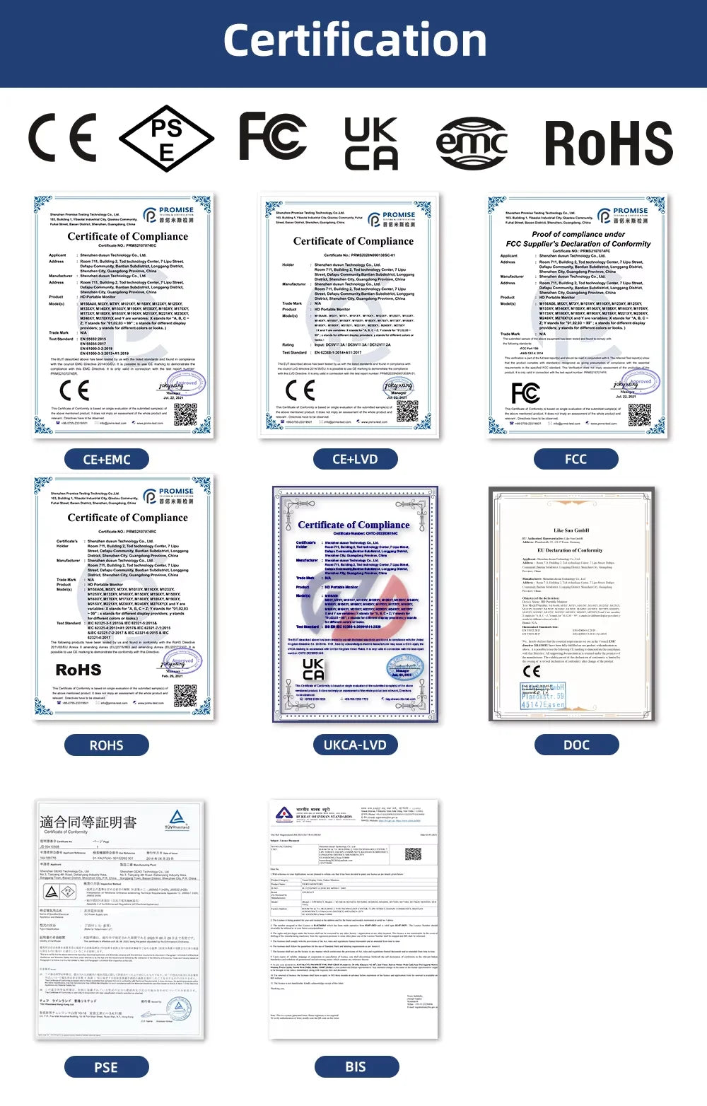 UPERFECT 24”120HZ Portable Monitor Gaming Pc Displays Laptop TV external Screen ultra-smooth For Cell phone Steamdeck MacBook