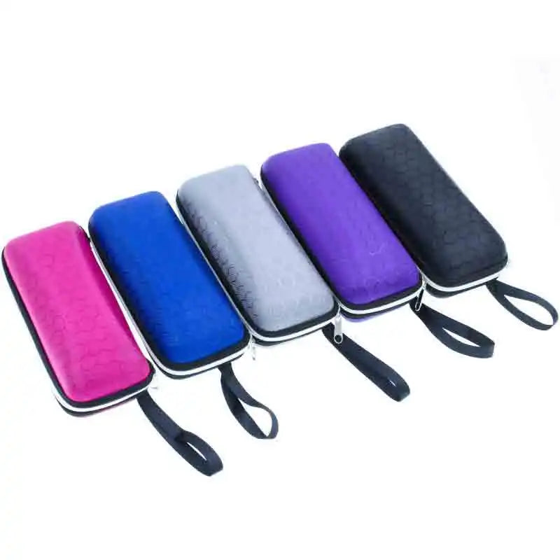New Honeycomb Zipper Glasses Case portable Sunglasses Case Zipper Bag Hard Eye Glasses Case Glasses  box Urn Urn necklace